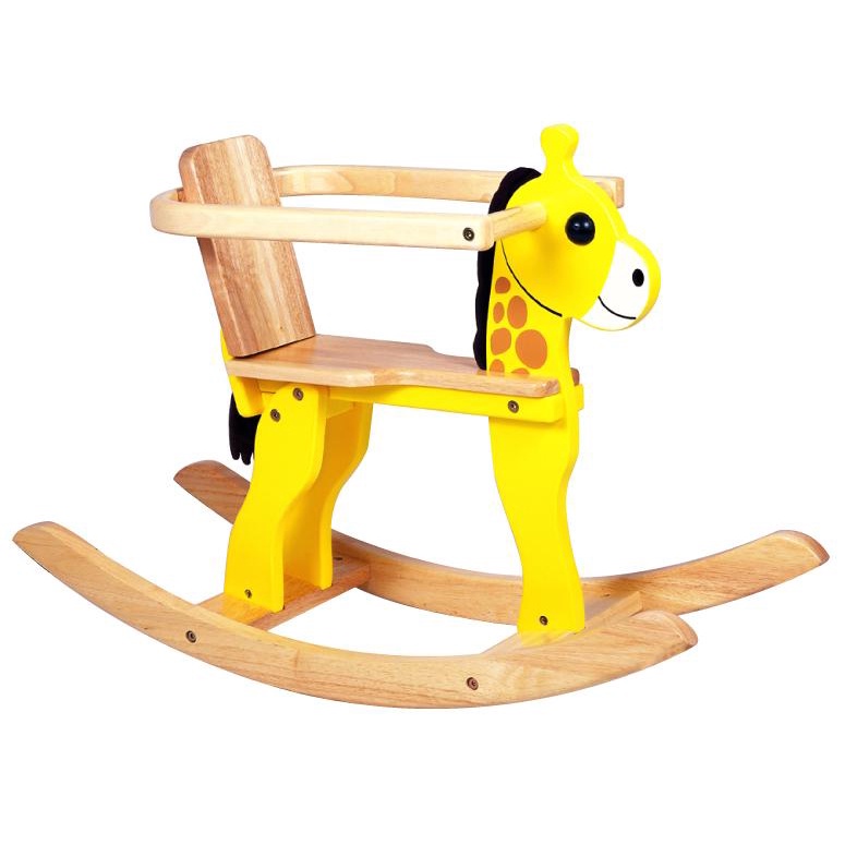 Kids Rocking Giraffe Santoy Wooden Roking GiraffeI Trojan Horse Rocking ...