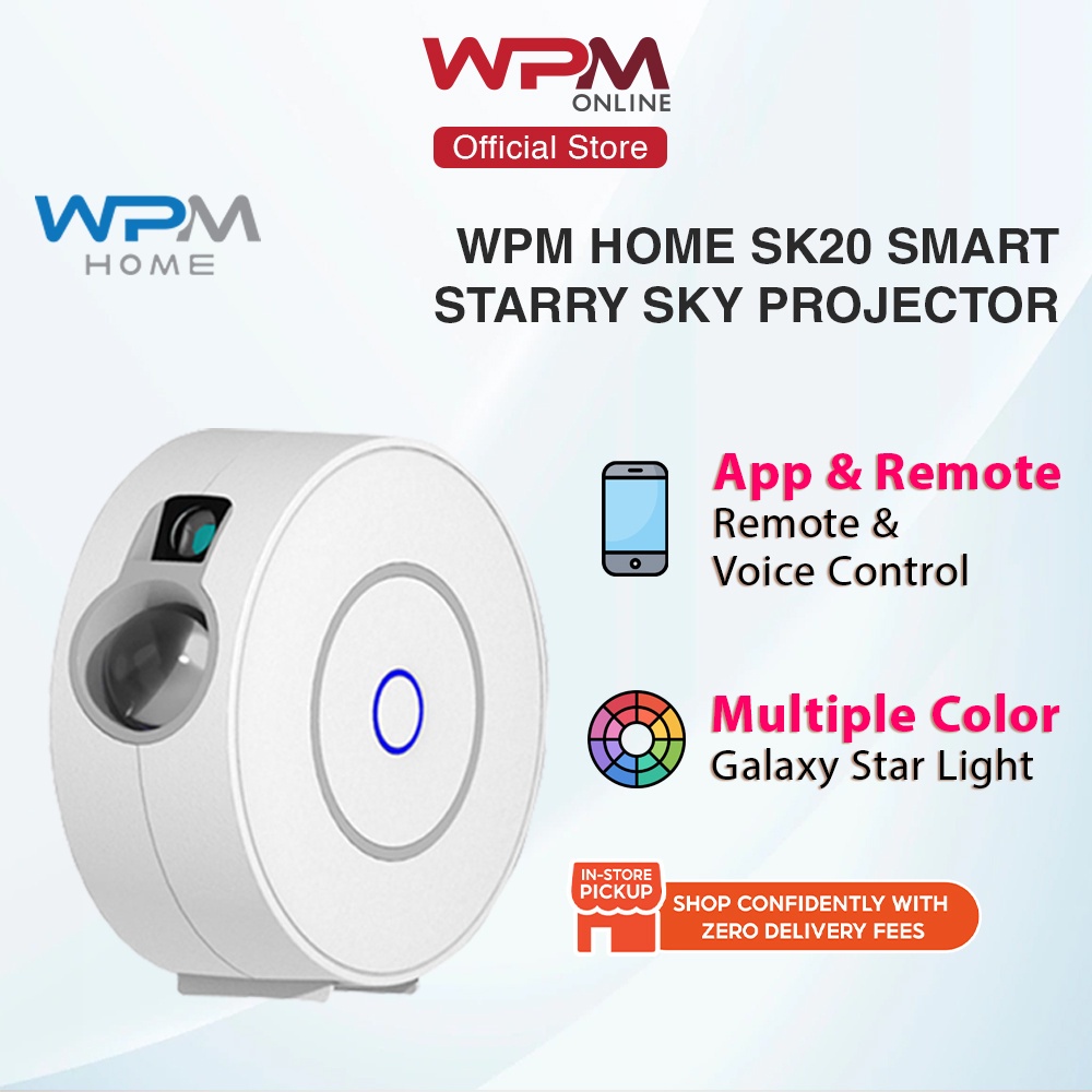 WPM Home SK20 Starry Sky Projection Galaxy Light Projector LED Laser ...