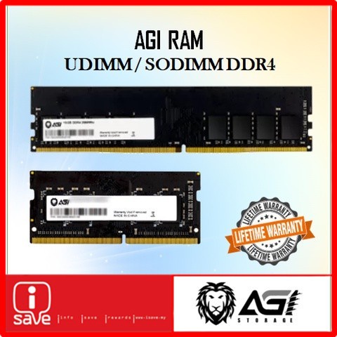 Agi Ram 8gb  16gb Ddr4 2666mhz   3200mhz Sodimm   Udimm Memory Laptop 