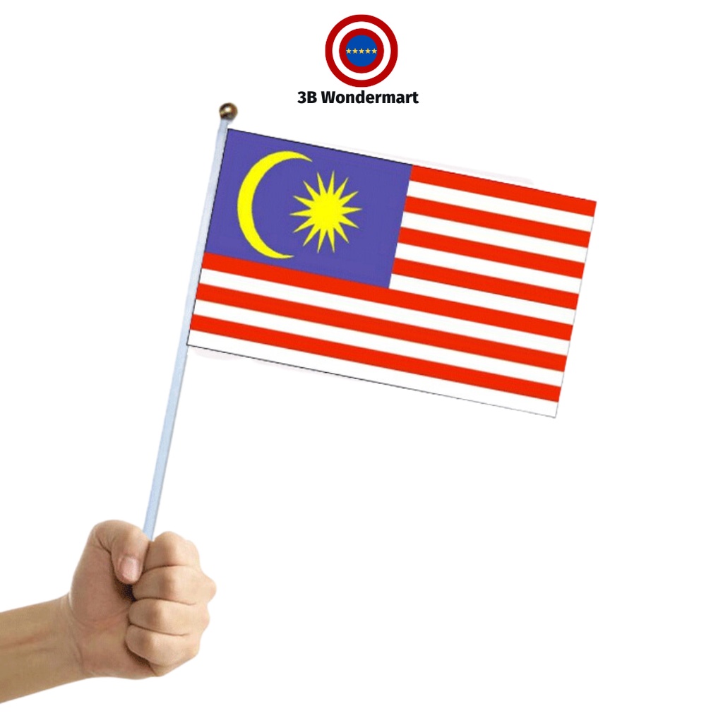 Hand Flag Malaysia Polyester Bendera Tangan Malaysia Shopee Malaysia