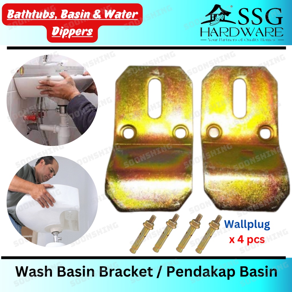 Wash Basin Bracket / Pendakap Basin / Pengantung Besi BasinStandard