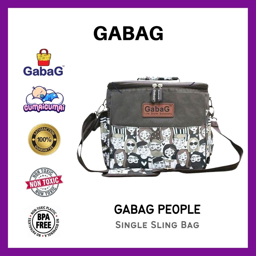 Gabag People Original Single Sling Cooler Thermal Bag Beg Simpan Susu
