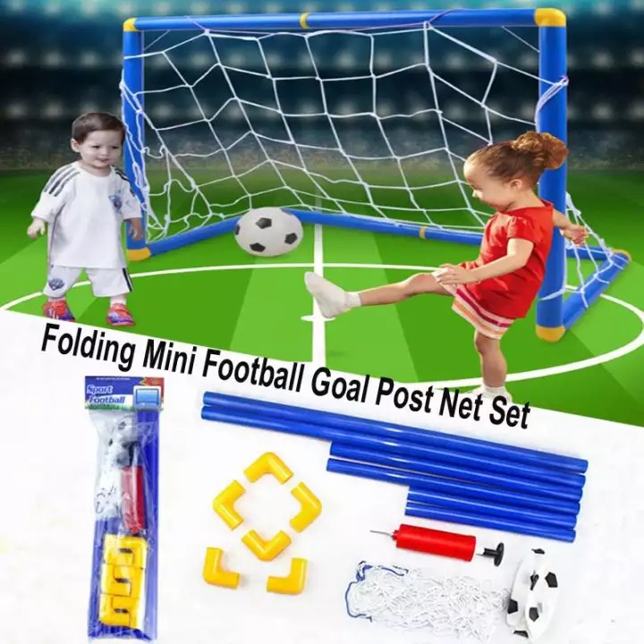 Mini Children Football Soccer Goal Post With Net Set | Shopee Malaysia