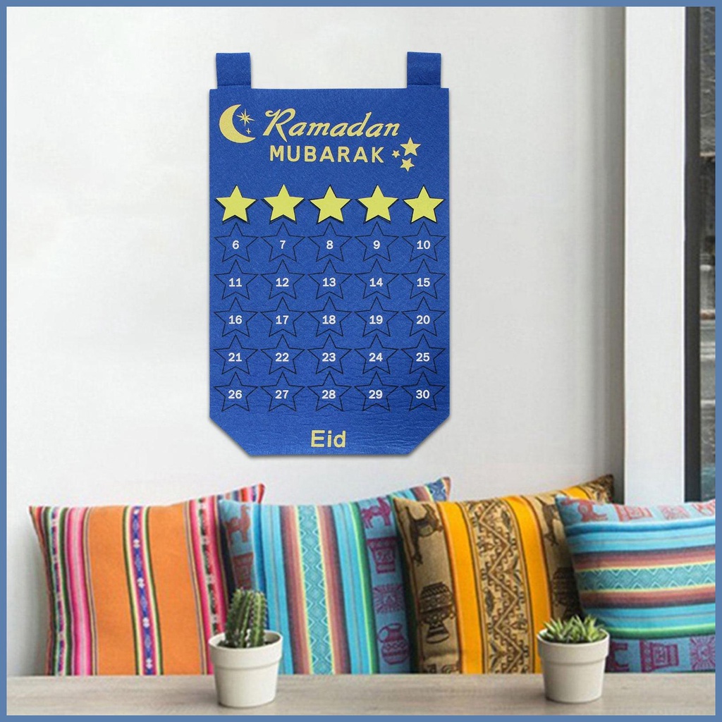 Ramadan Calendar Eid Mubarak Countdown Felt Calendar Ramadan Advent