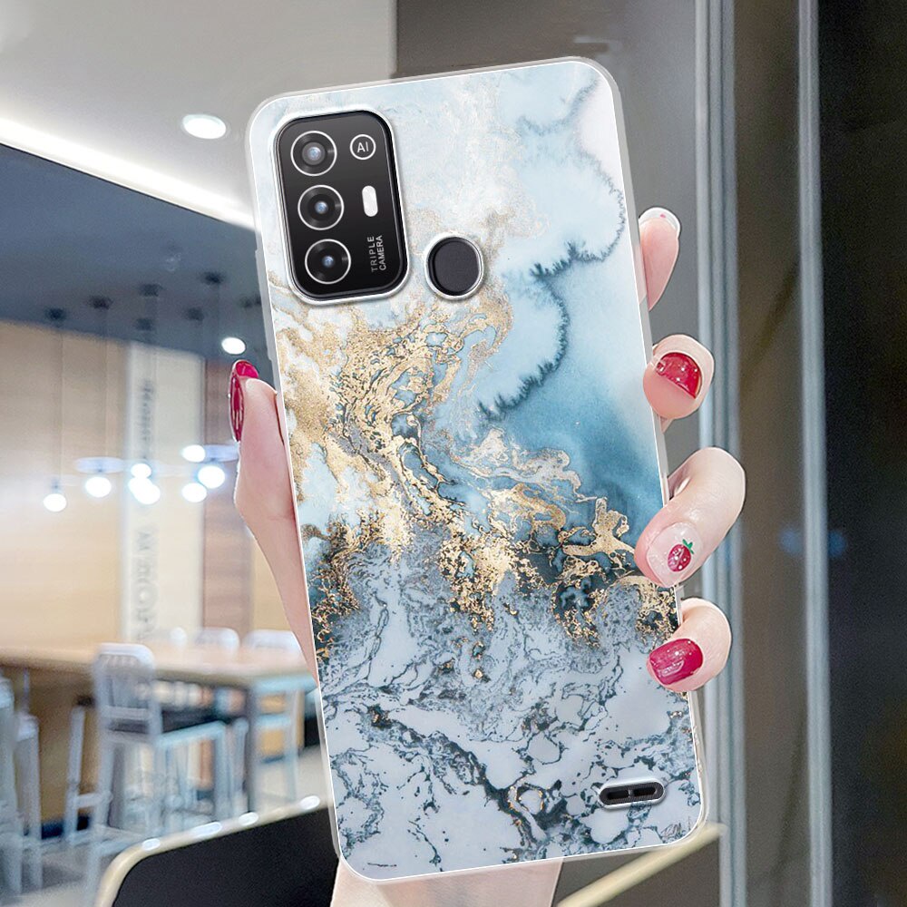 For ZTE Blade A52 Case Cover Animals TPU Soft Silicone Coque For ZTE Blade  A52 Lite Phone Cases For ZTE A52 Clear Bumper