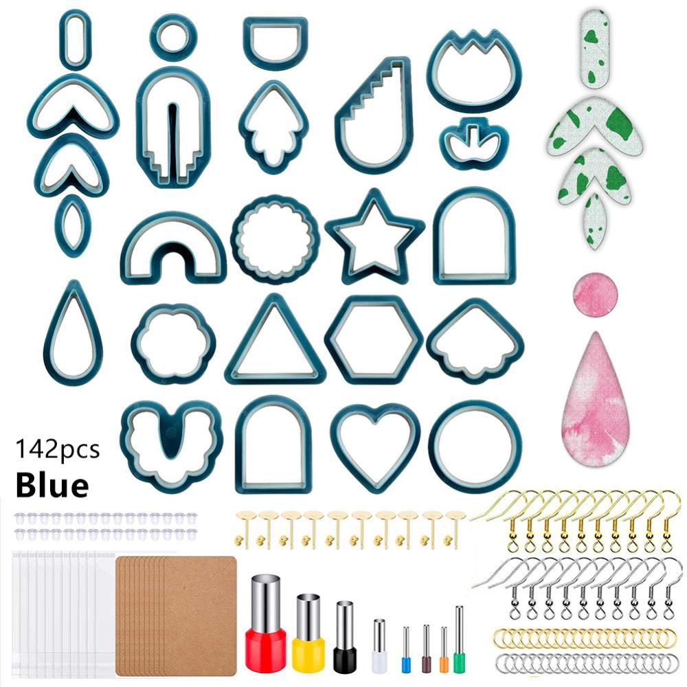 24pcs DIY Clay Earring Cutters Set for Polymer Clay Jewelry Making