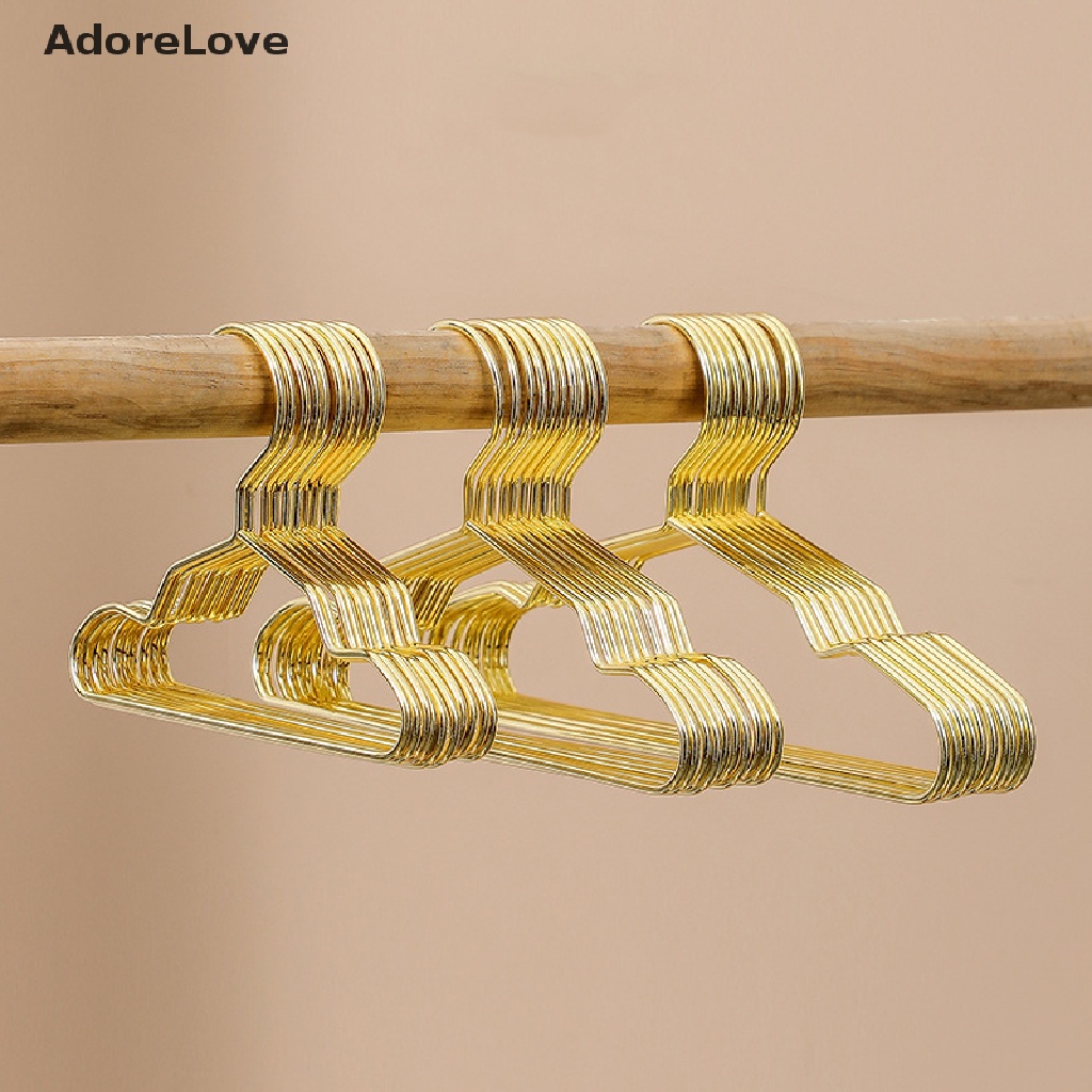 ADL Baby Hangers Drying Rack Strong Small Metal Wire Pet Hangers for Dog Cat Gold Metal Clothes