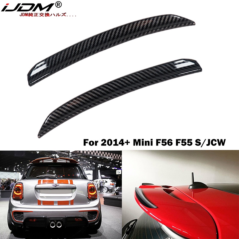 iJDM 2pcs Sport Red/Carbon Fiber Rear Wing Trim Spoiler Extension Lip ...