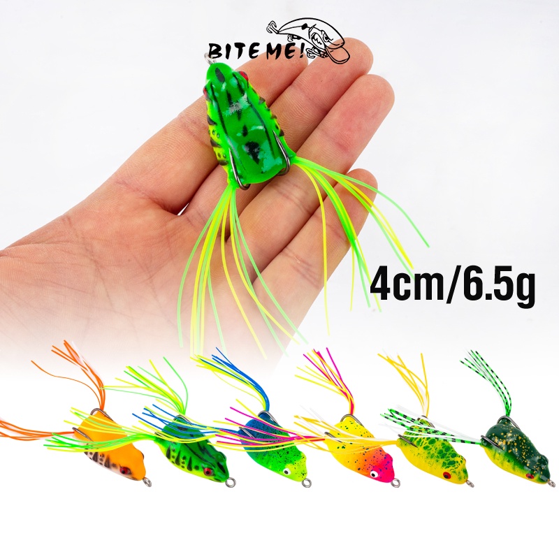 4cm/6.5g Topwater Soft Frog Toman Fishing Casting Lure 6Colors Mini Frog  Bait Floating 3D Eyes Realistic Snakehead Lures Swimbaits for Freshwater  Saltwater