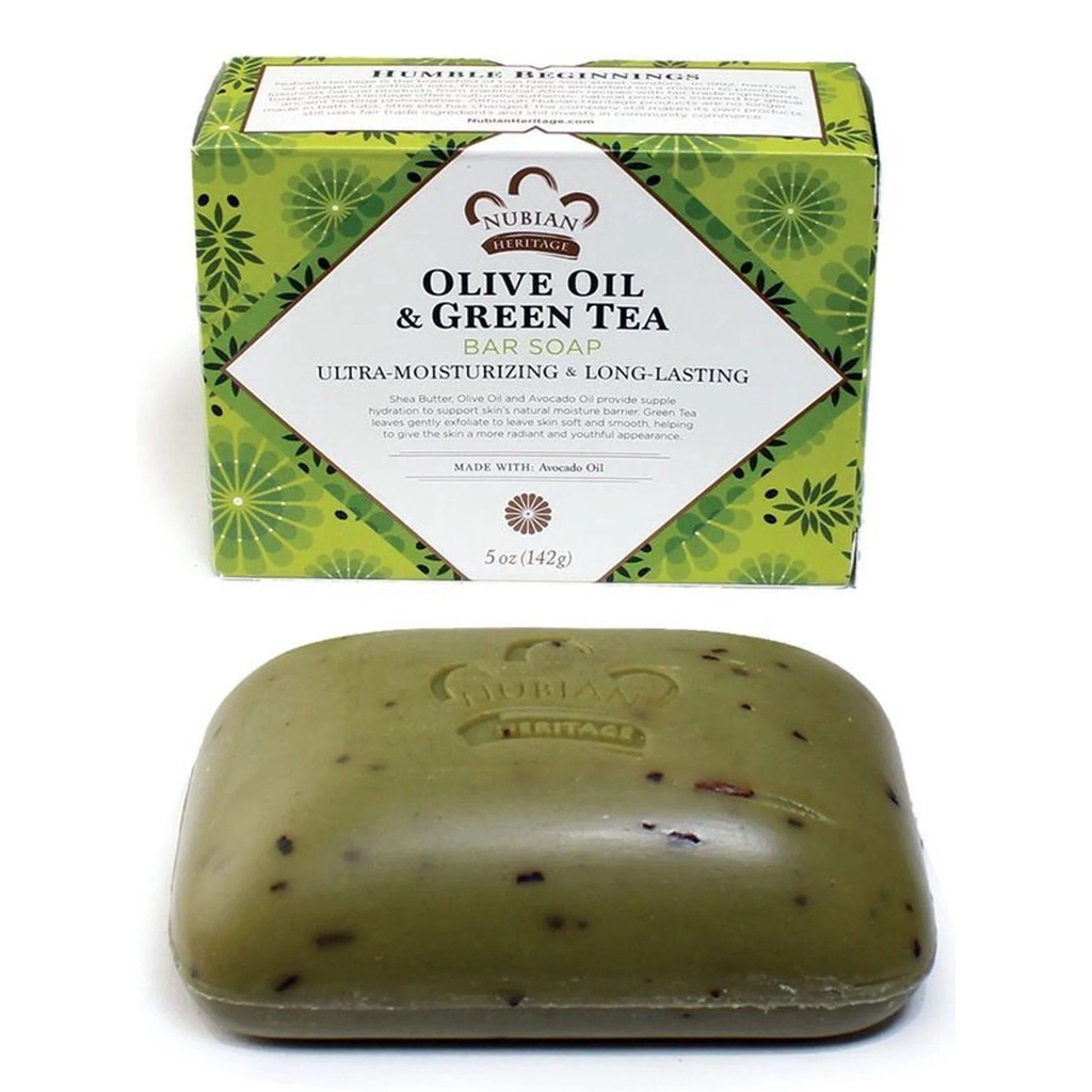 Picture of Nubian Heritage Olive Oil & Green Tea Soap with Avocado Oil - 5oz ...