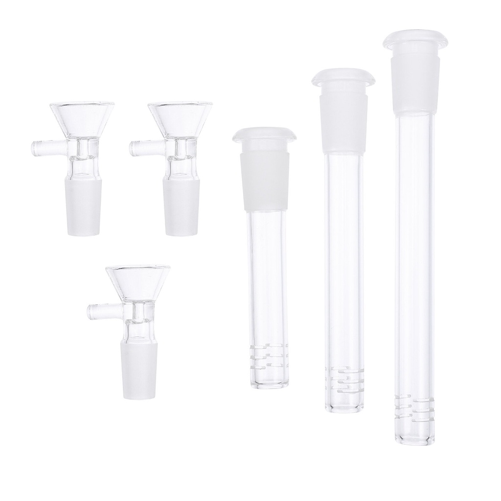 Ready Stock 6pcs Glass Stem Pipes Laboratory Equipment Glass Pipe