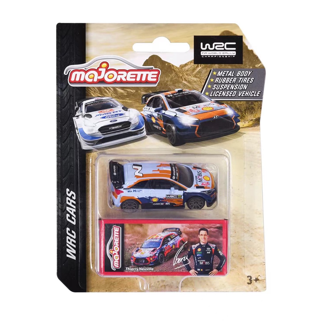 Majorette WRC Cars 1:64 CITROEN C3 FORD FIESTA HYUNDAI i20 POLO R