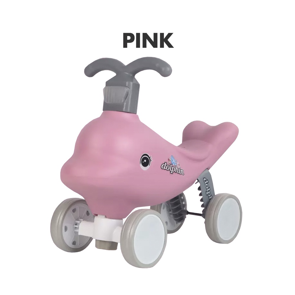 DOLPHIN PUSH CAR Push Balance Bike Kid Ride On Toy No Foot Pedal Kids Bicycle Basikal Kanak Kanak Shopee Malaysia