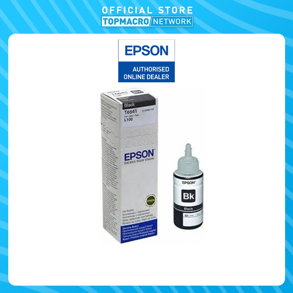 EPSON T6641 BOTTLE INK 70ML-BLACK | Shopee Malaysia