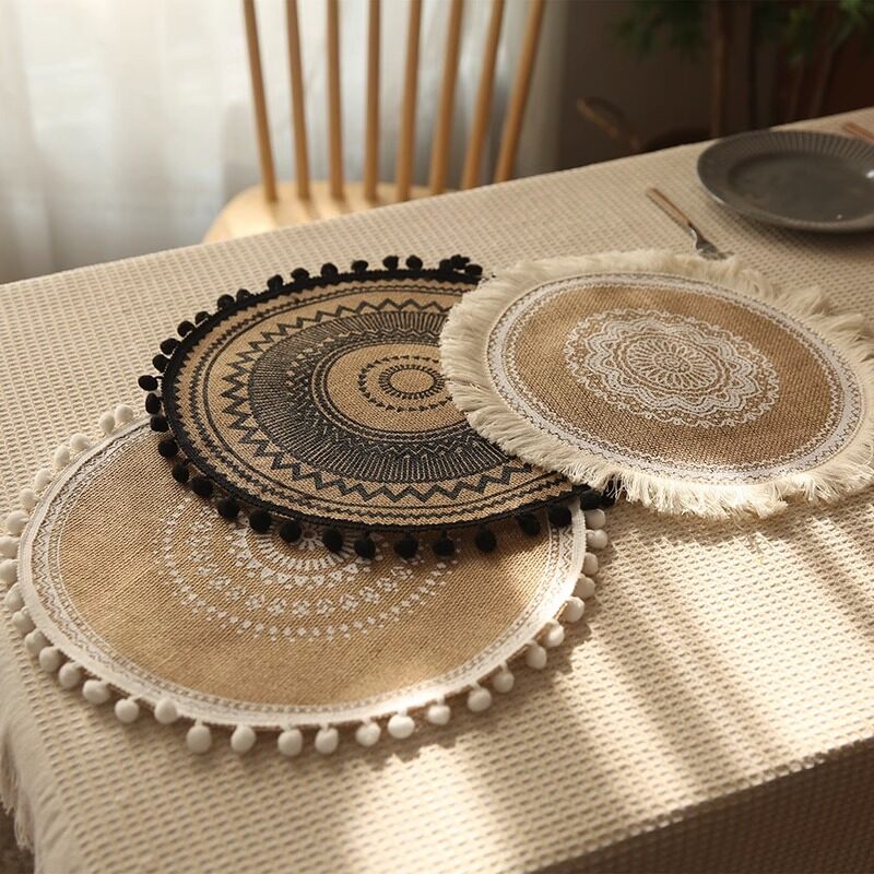 Romantika Bohemian Placemat High Quality Rounded Place mat Dinning