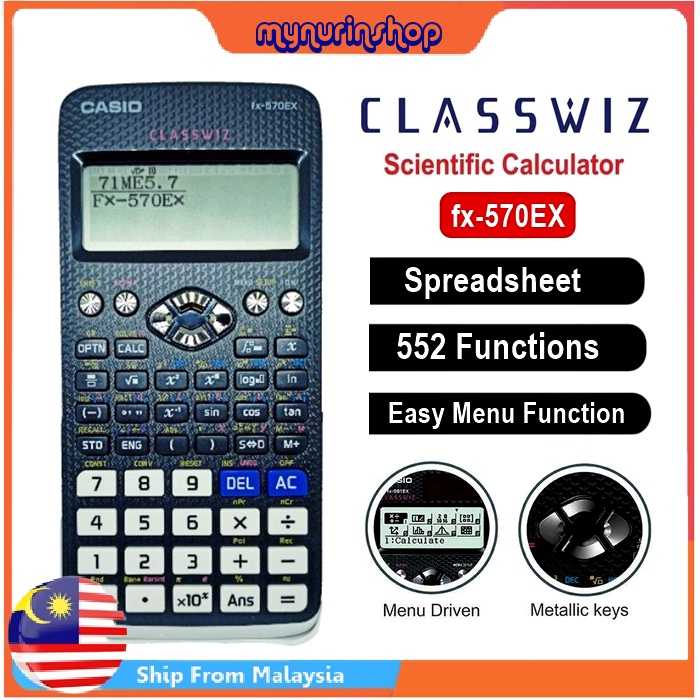 Casio fx 580 outlet scientific calculator