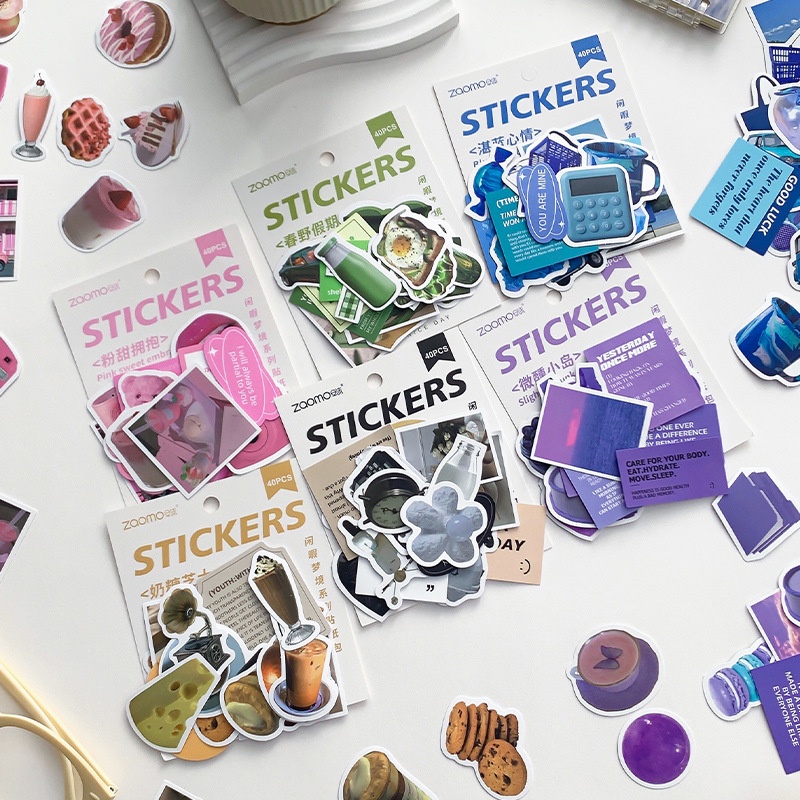 【JY】40 pcs decorative sticker paper stickers | Shopee Malaysia