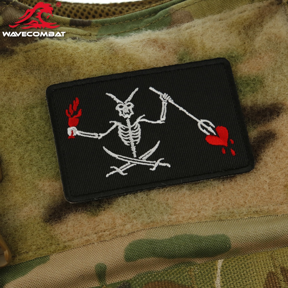 【Customized 】 Blackbeard Edward embroidered morale badge 3D Velcro