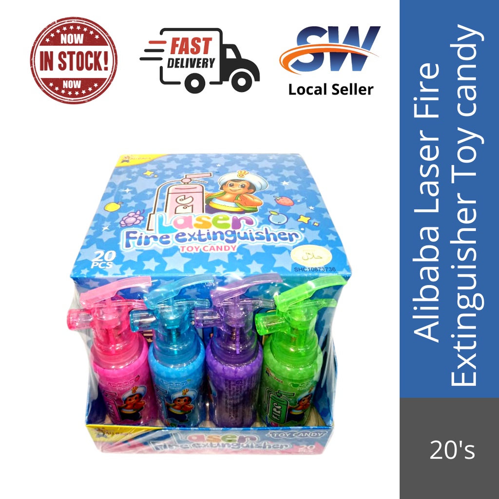 Alibaba Laser Fire Extinguisher Toy candy 20's Shopee Malaysia