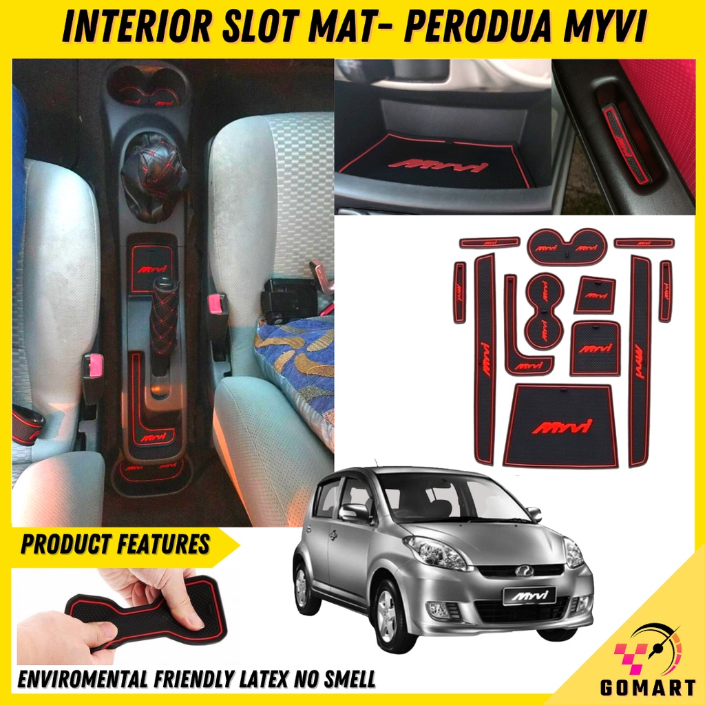 Perodua MYVI 2005-2011(1st Gen) Interior Slot magic mat Dashboard Door ...