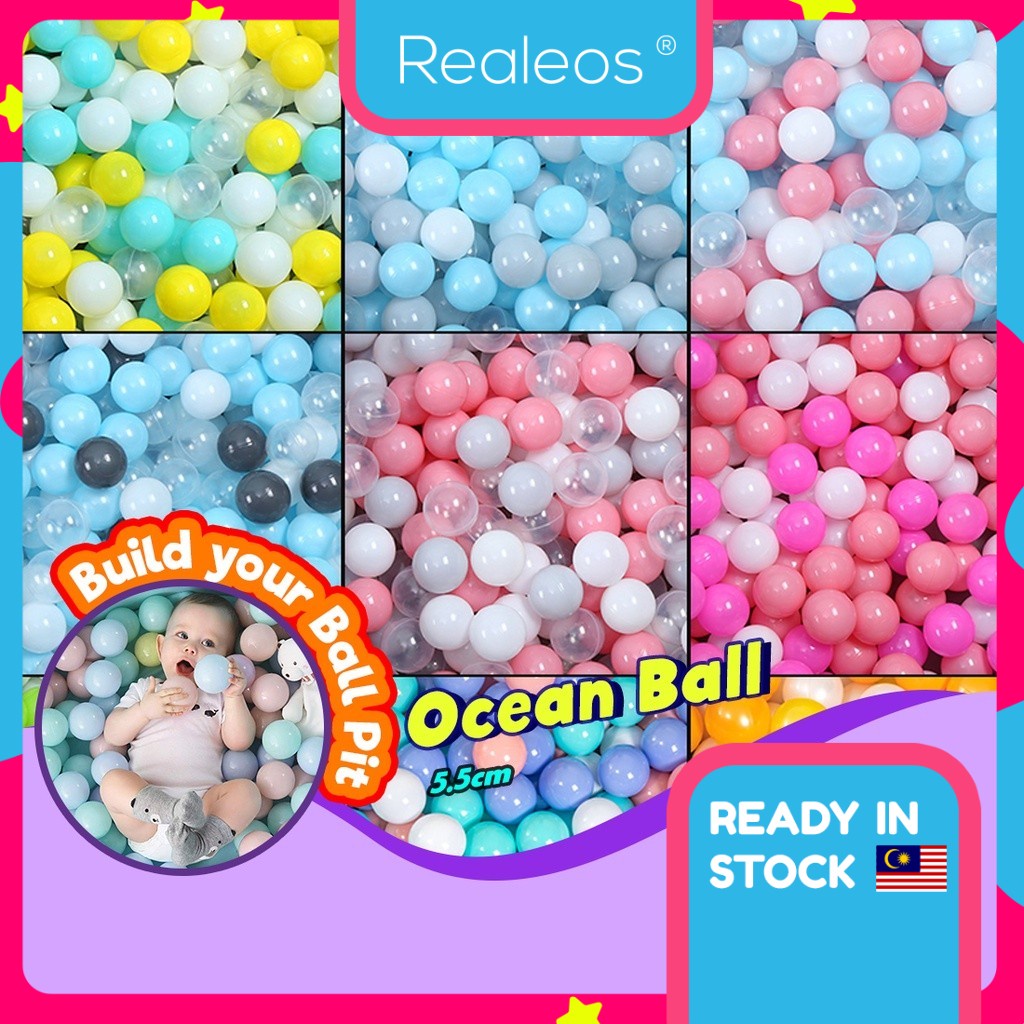 Realeos 1 Pcs Colourful EcoFriendly Soft Play Smooth Party Fun Baby Children Kids Toy Ocean