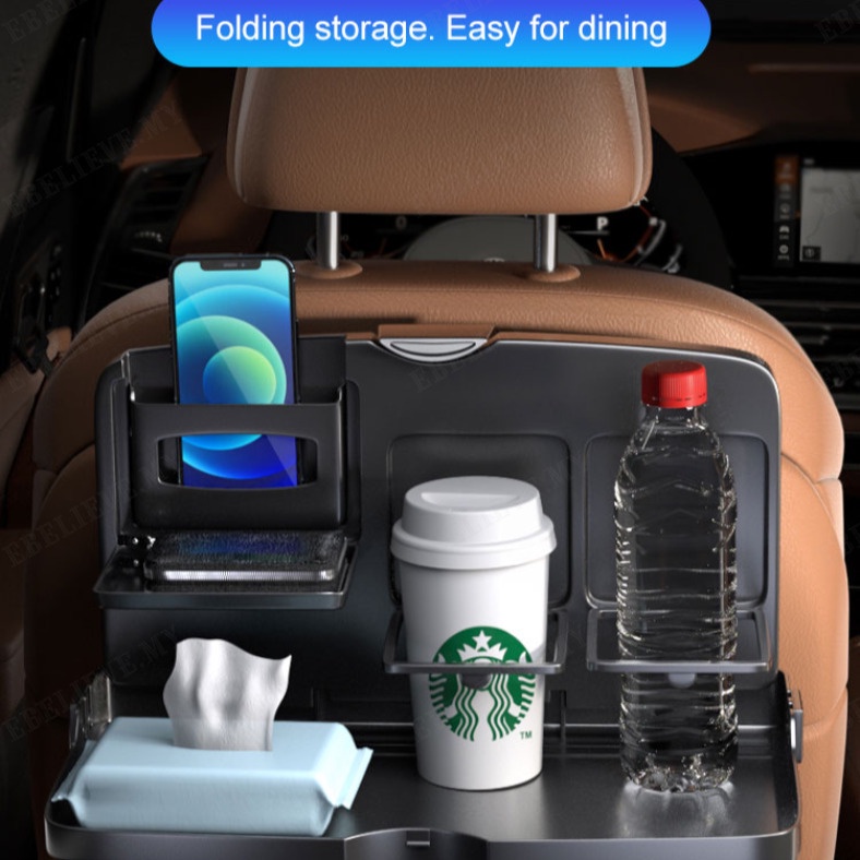 Foldable Car Cup Holder Table for Backseat Snacking Shopee Malaysia