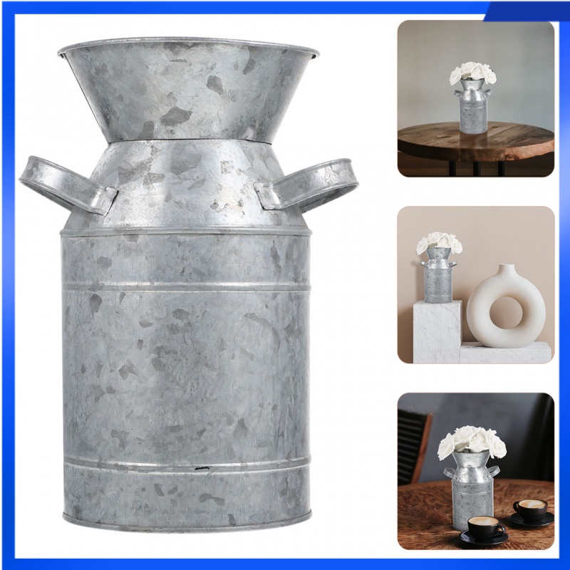 Water Can Plants Farmhouse Jug Vase Shabby Chic Metal, Shopee Malaysia