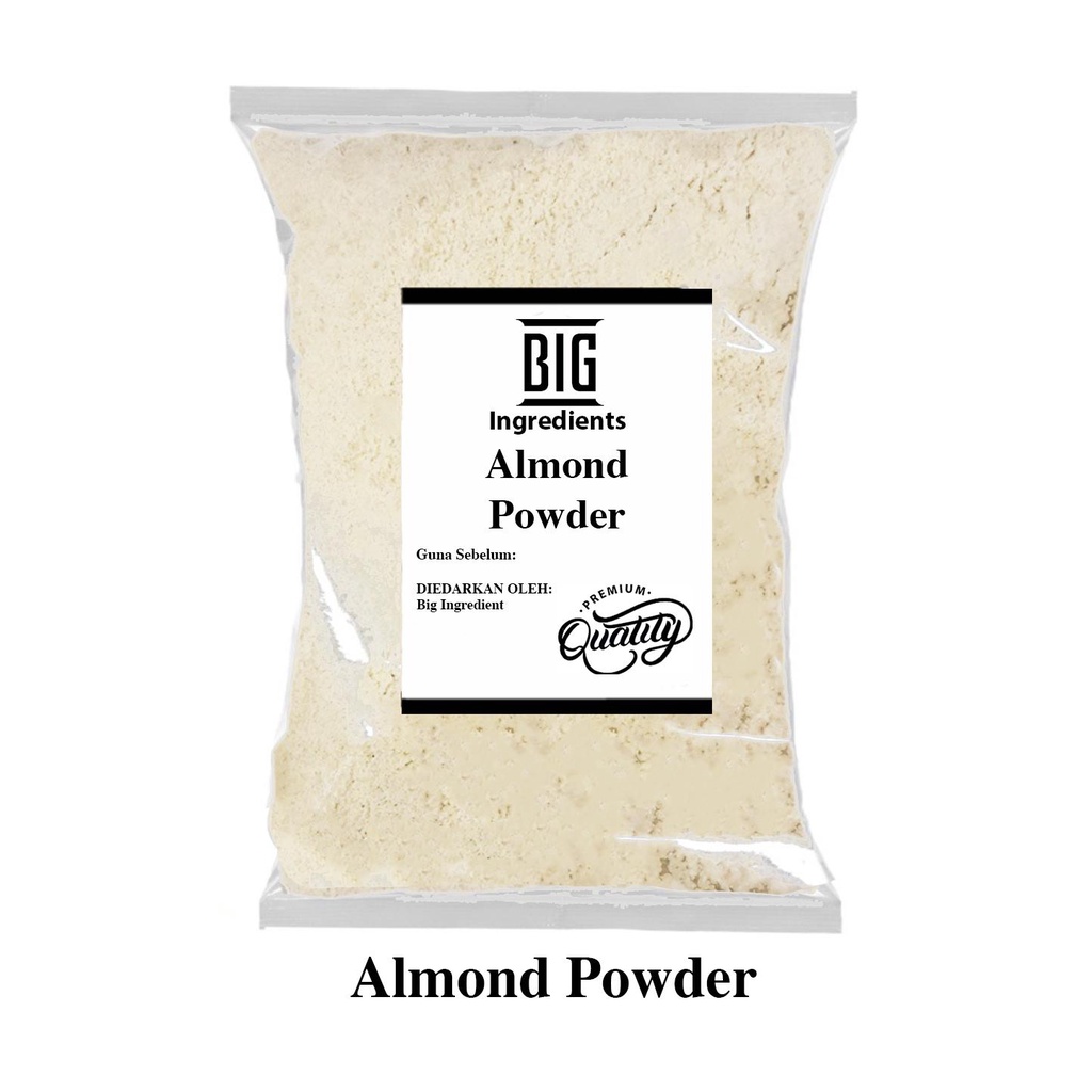 Almond Powder Imported USA Baking Need Kacang Badam Biji Almond Cluster ...