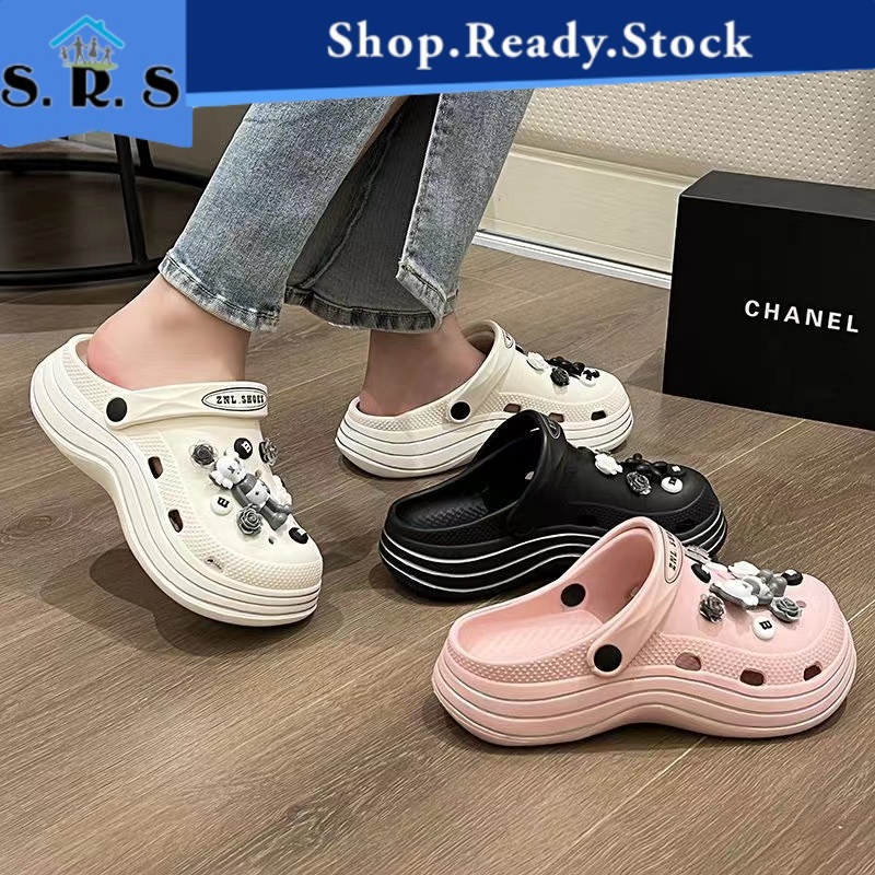 SRS Wholesale Crocs Heel Women Sandal Crocs Heel Shoes Crocs Sandal Women Kasut Crocs Perempuan Shopee Malaysia