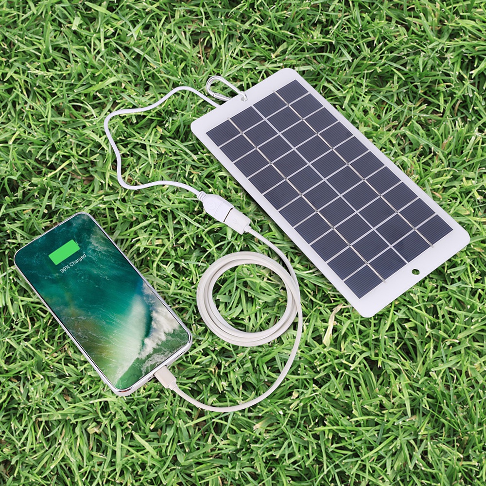 10W 5V USB Solar Panel Charger Portable USB Output Outdoor Emergency ...