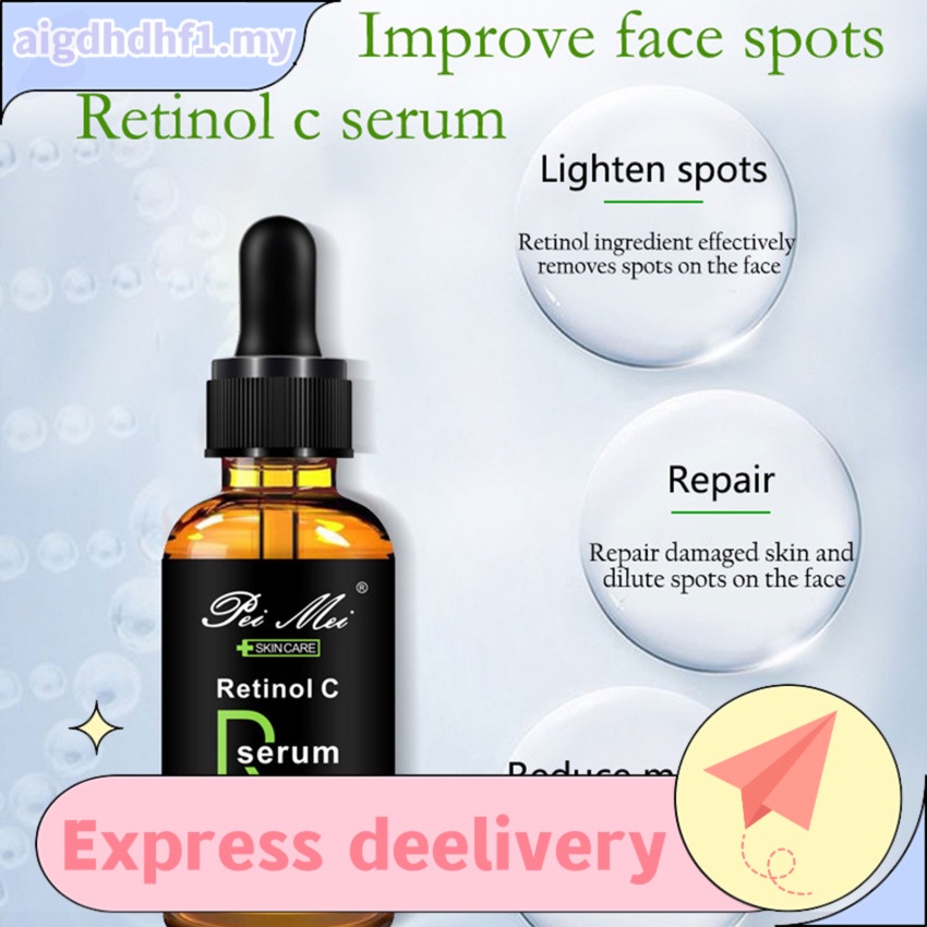 PeiMei Retinol C Serum Face Repair Skin Serum Retinol Vitamin C Facial Anti Wrinkle Remove Dark