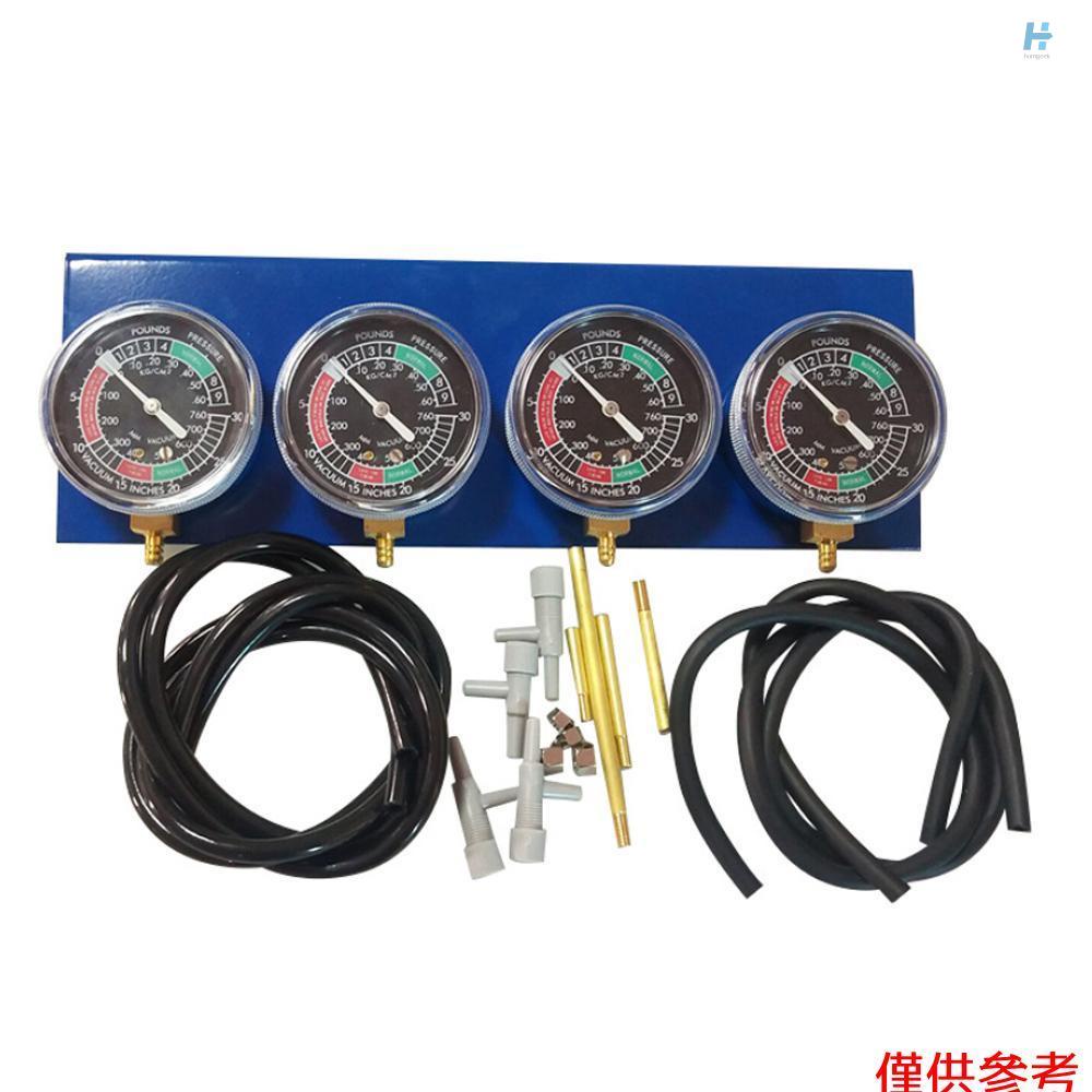 HGM 4 Cylinder Carburetor Synchronizer Kit Vacuum Gauge Balancer Sync Balancing Gauges for