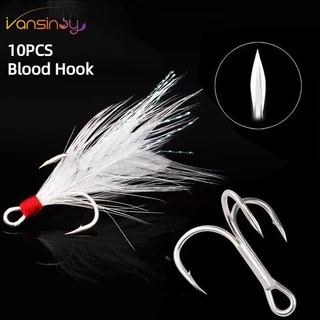 20pcs/lot fishhook for live bait fishing with double shank barbs bait  holder fishook beach fishing
