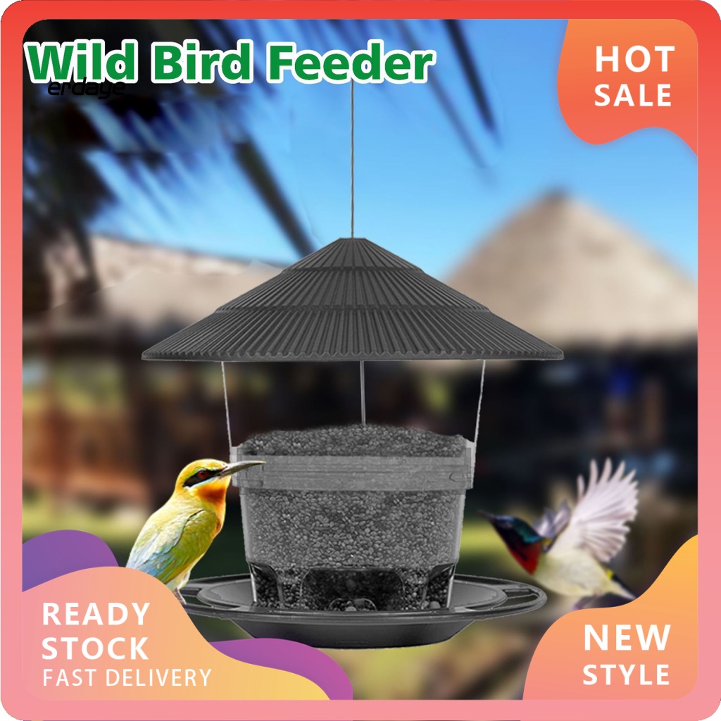 EYD Creative House Shape Bird Feeder Hanging Design Weather Resistant