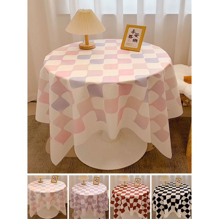 Simple Dining Table Cloth Waterproof Oilproof Table Cover Home Decor