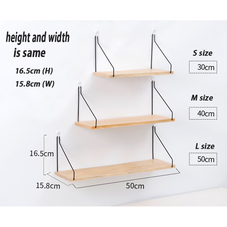 Rope Swing Wooden Wall Hanging Shelves Rack Decoration storage Bekas ...