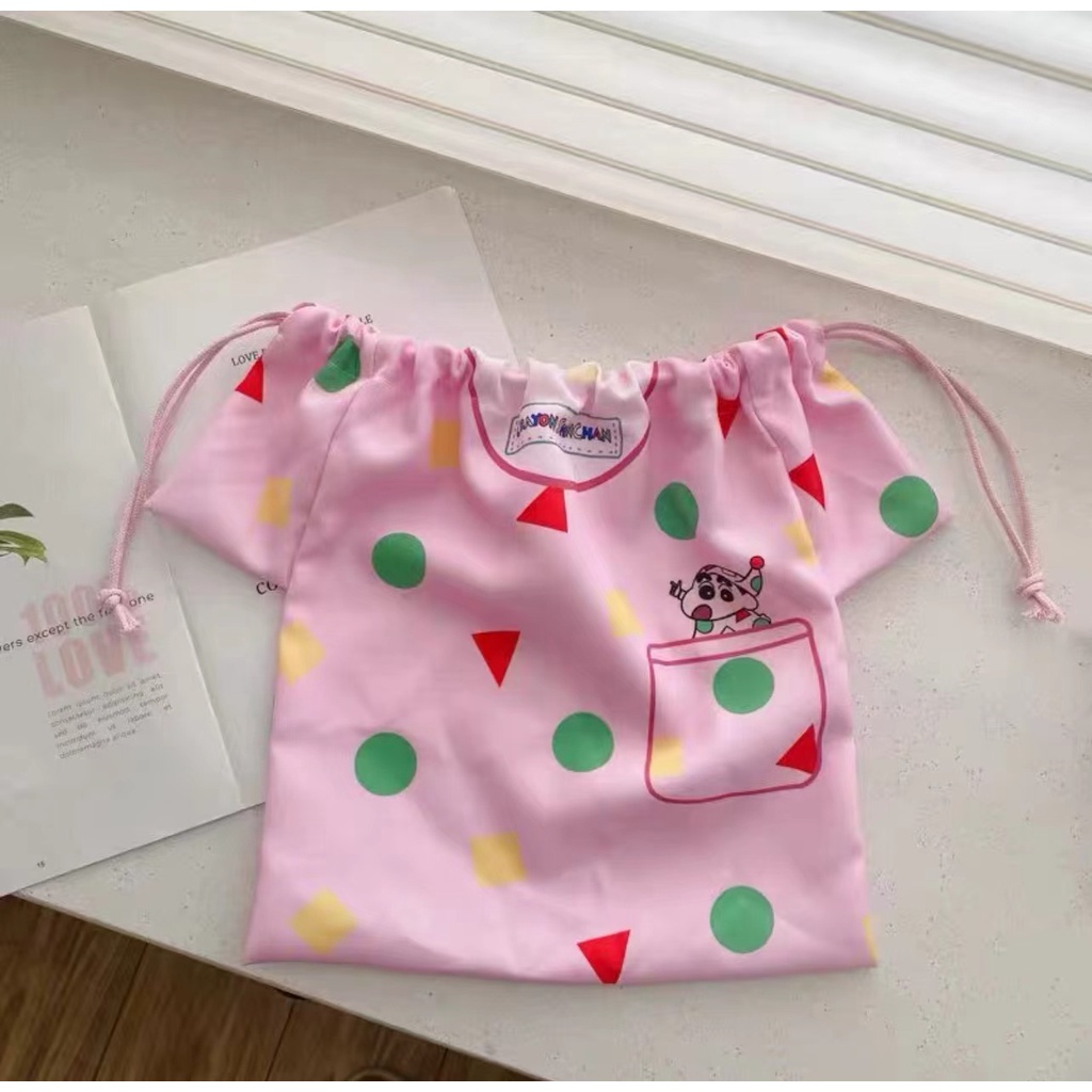 Crayon ShinChan Drawstring Bag Storage Bag Small Jewelry Organizer Bag