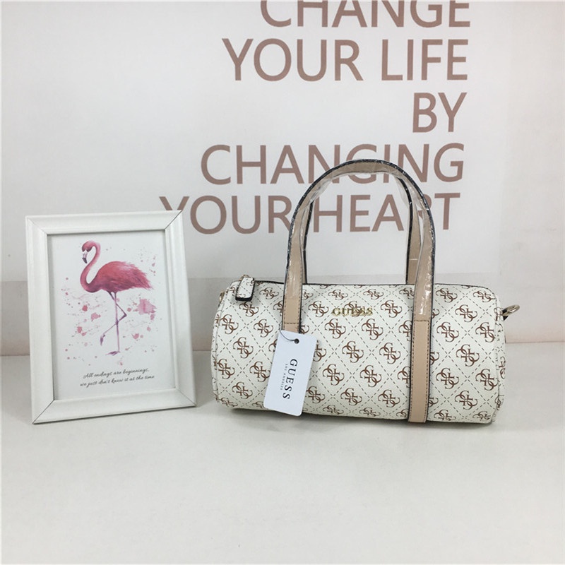 Guess Handbag Women s Sling Bag Boston Bag Single Shoulder Diagonal Straddle Bag Cylinder Bag Classic Pillow Bag Shopee Malaysia