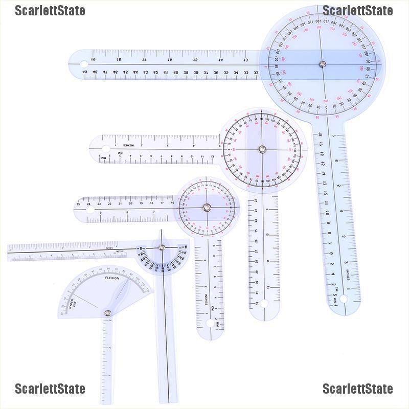 ScarlettState1Pcs Spinal Ruler Finger Goniometer Angle Protractor 12/8 ...