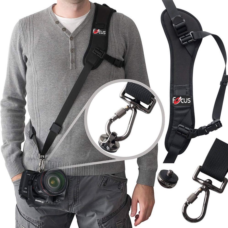 LUC Practical Soft Back Shock Absorption Single Shoulder Strap Camera ...