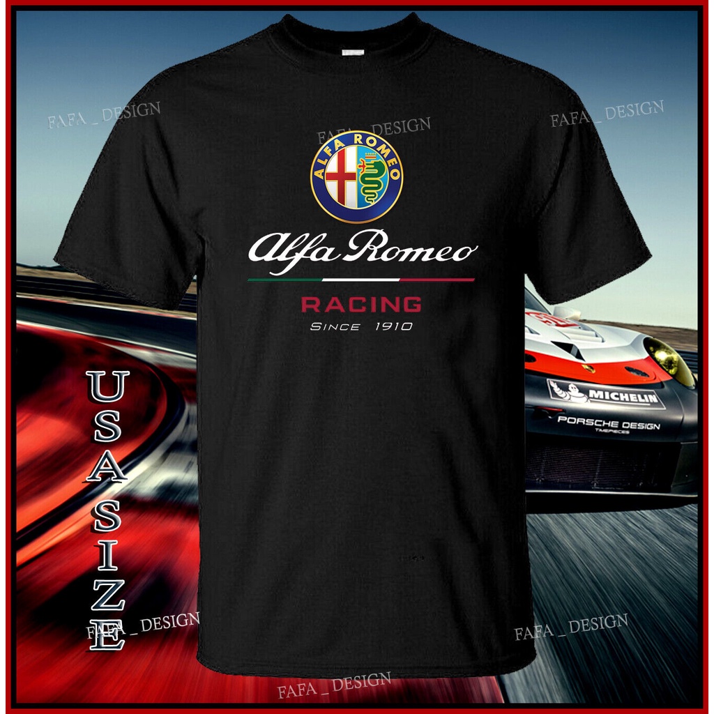 New Limited Alfa Romeo Italian Racing Sport Car Emblem Logo Usa Size S5Xl Shopee Malaysia