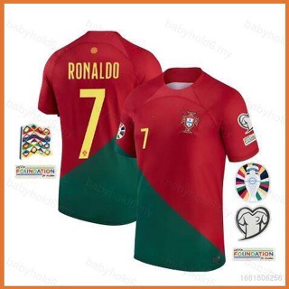 Hot 2022/2023 World Cup Portugal national Home Football Jersey Fan Tshirt Ronaldo  Soccer Jersey Unisex Tee Plus size a