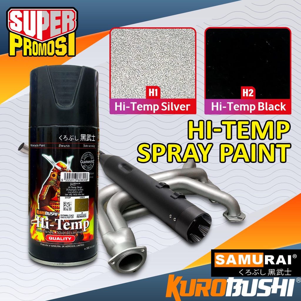 Samurai Hi Temp (H1 Silver / H2 Black) 300ml Tahan Panas Heat Resistant