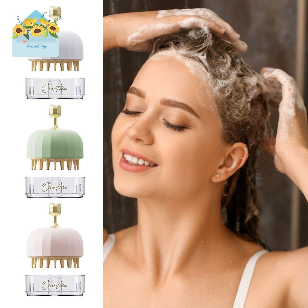 LA Hair Washing Comb Stress Release Body Spa Silicone Head SPA Shower ...
