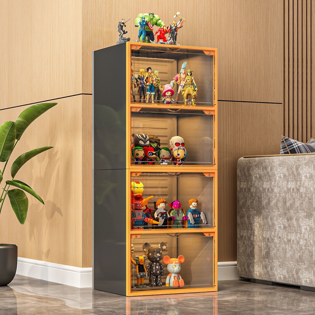 Hand-made Lego display box blind box storage transparent shelf dust ...