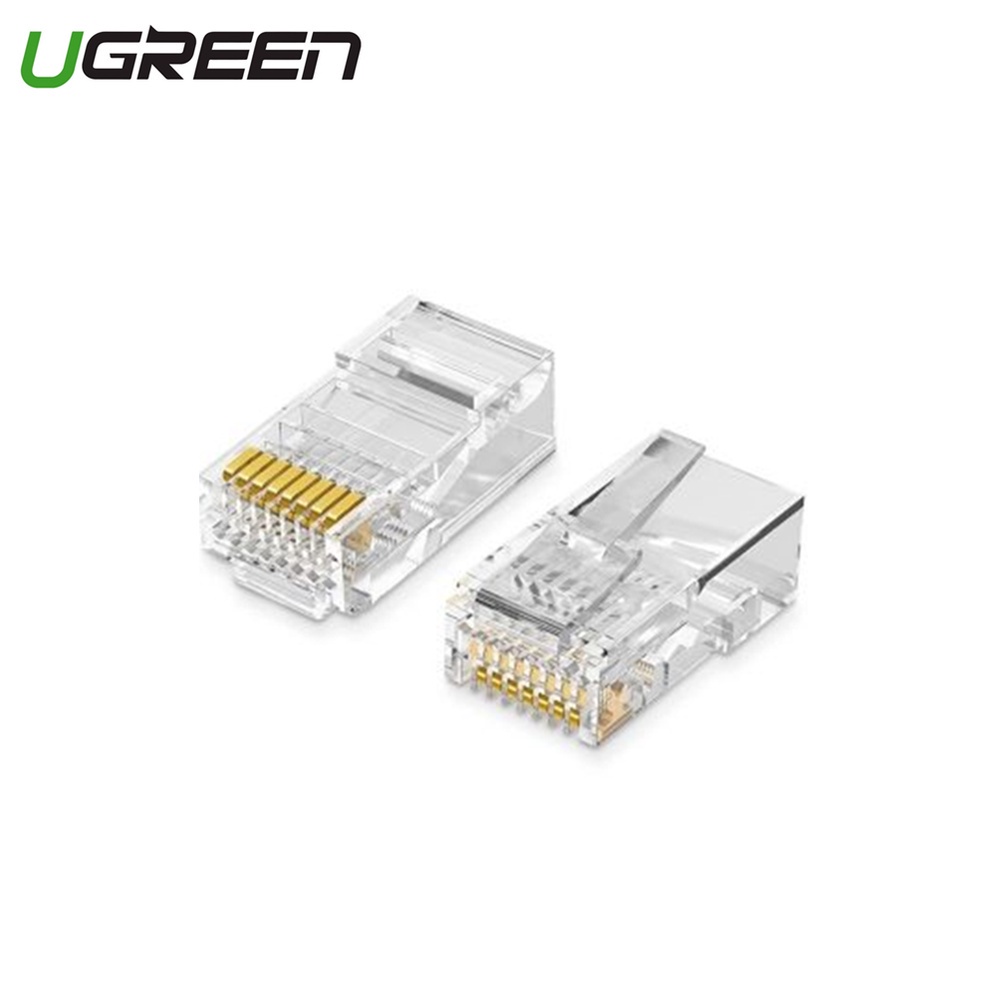Ugreen Cat 5E / Cat 6 Unshielded RJ45 Modular Plugs 100-Pack | Shopee ...