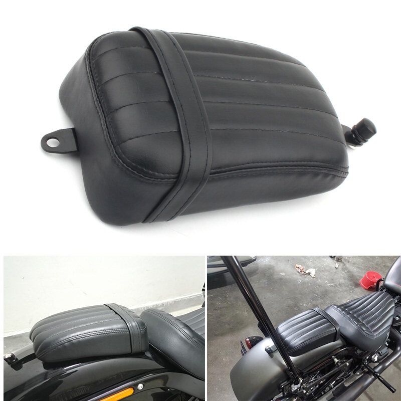 Motorcycle Rear Passenger Pillion Seat Cafe Racer Bobber Saddle For ...