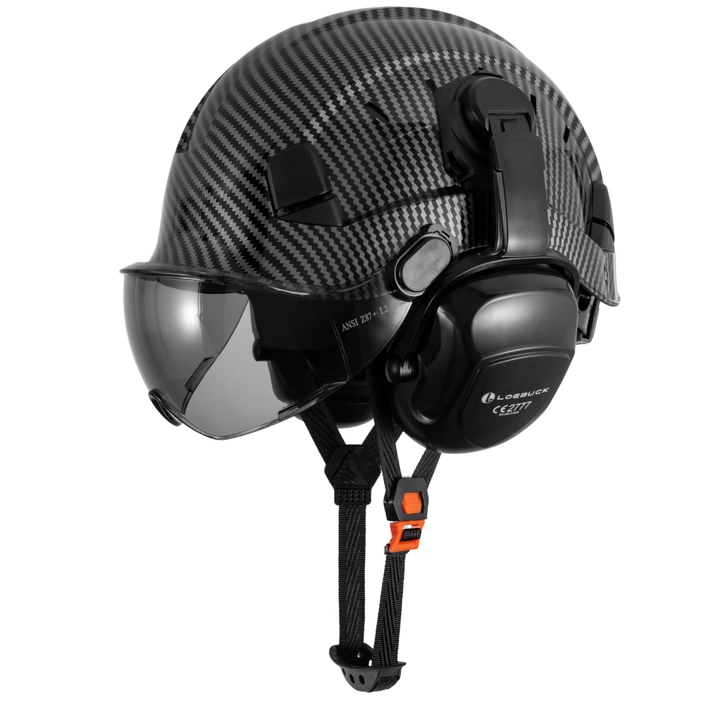 LOEBUCK Carbon Fiber Summer Construction Project r Safety Helmet ...