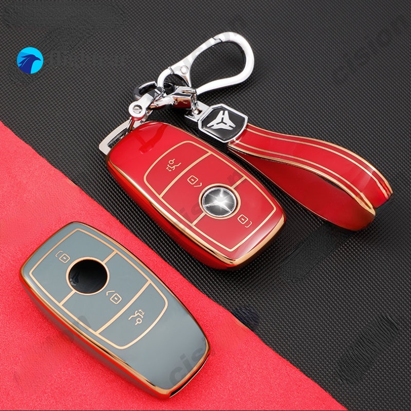flightcar Soft TPU Smart Car Key Case Cover Keychain For Mercedes Benz ...
