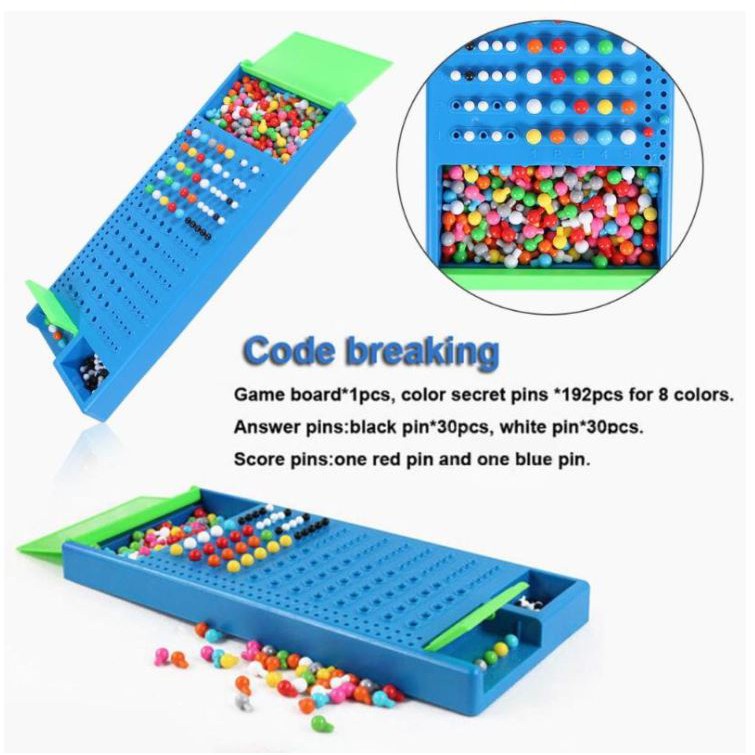 Code Breaking Mastermind Puzzle Family Board Game Toy For Kids Children ...